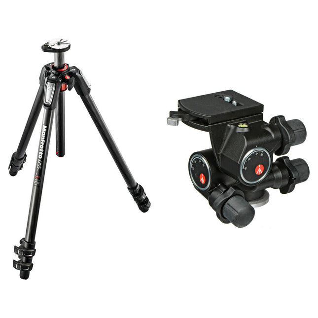 Manfrotto MT055CXPRO3 Trípode de Fibra de Carbono 72" Carga 11 lb Kit Cabezal 410