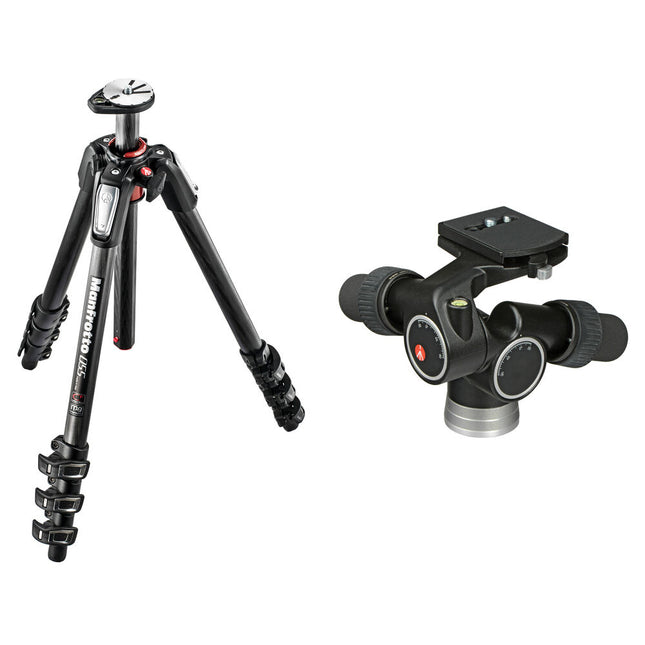 Manfrotto MT055CXPRO4 Trípode de Fibra de Carbono 73.2" 16.5 lb con Cabezal 405 Pro Digital