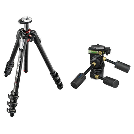Manfrotto MT055CXPRO4 trípode de fibra de carbono 73 cm altura máxima y cabeza 229D profesional