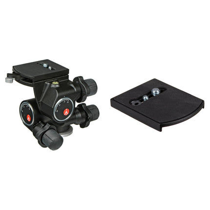 Manfrotto 410 3 vías Cabezal Panorámico con 2 placas 410PL y carga 11 lb