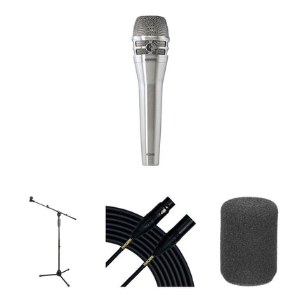 Shure KSM8 Micrófono Dinámico Mano Dualdyne Kit en Vivo con Soporte y Cable