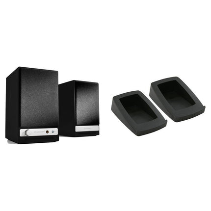 Audioengine HD3 Sistema de Altavoces Bluetooth 15W 2.75" Kevlar con Soportes de Escritorio