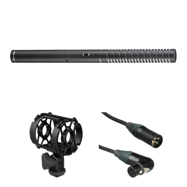 RODE NTG2 Micrófono Canon con Shockmount y Cable XLR 1.5 pies