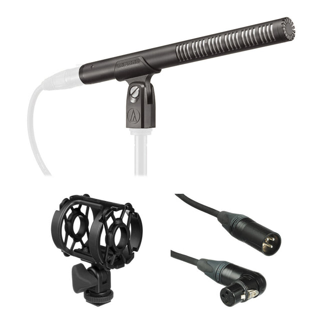 Audio-Technica BP4073 Micrófono de cañón con Shockmount y Cable XLR 1.5'