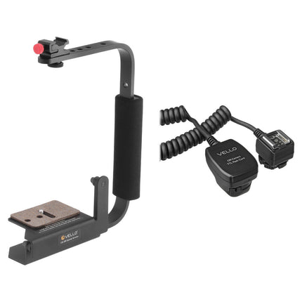 Vello Speedy Soporte Rotatorio Flash con Cable TTL 1.5' Canon EOS