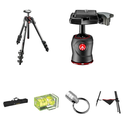 Manfrotto MT190CXPRO4 Trípode Fibra de Carbono 4 Secciones 169 cm Altura Máxima
