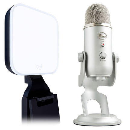 Logitech Litra Glow Kit Premium Luz LED Bicolor y Micrófono USB Blue Yeti