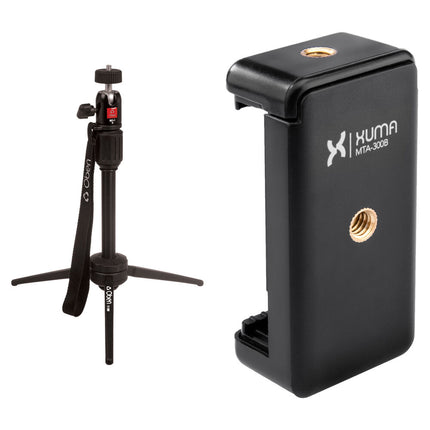 Oben TT-200 trípode de mesa 14.5 pulg 6 lb con montaje para smartphone