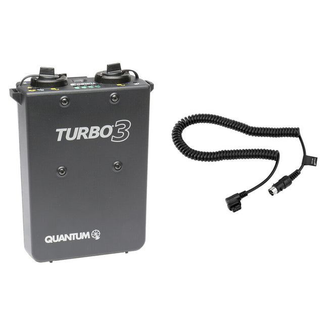 Quantum Instruments Turbo 3 Batería Recargable Kit para Flash Canon 1050 Destellos Tiempo Reciclaje 1 Segundo
