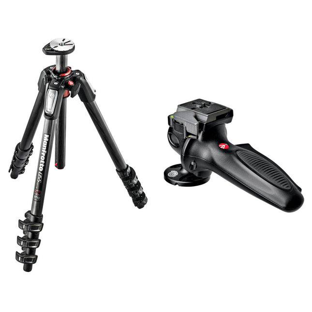Manfrotto MT055CXPRO4 Trípode de Fibra de Carbono 70.9" 12.1 lb con Cabezal 327RC2