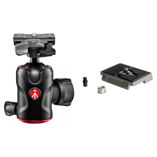 Manfrotto 496 Rótula Central Kit con Placas 200PL-PRO Capacidad 22 lb