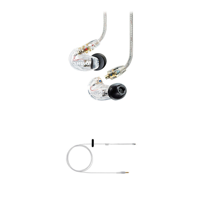 Shure SE215 Auriculares Estéreo con Cable IFB Enrollable 46" y Aislamiento 37 dB