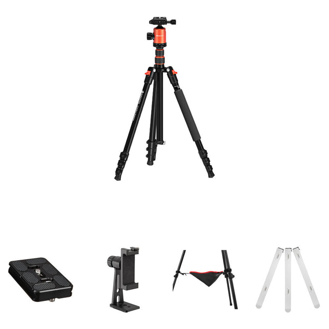 Geekoto AT24Pro Dreamer Trípode de Aluminio 77" Capacidad 17.6 lb con Kit de Accesorios