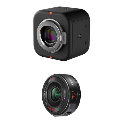 Logitech Mevo Core Cámara 4K UHD con Lente Panasonic 14-42mm Wi-Fi 6E batería 6h
