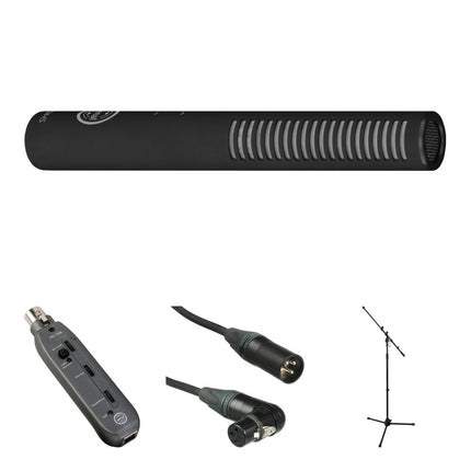 Senal MC24-ES Micrófono Shotgun Corto Kit Grabación con XLR-USB y Soporte telescópico