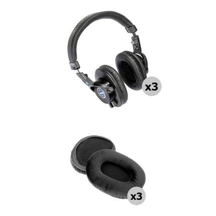 Senal SMH-1000-MK2 Auriculares Profesionales de Campo y Estudio 3-Unidades con Almohadillas de Terciopelo Deluxe