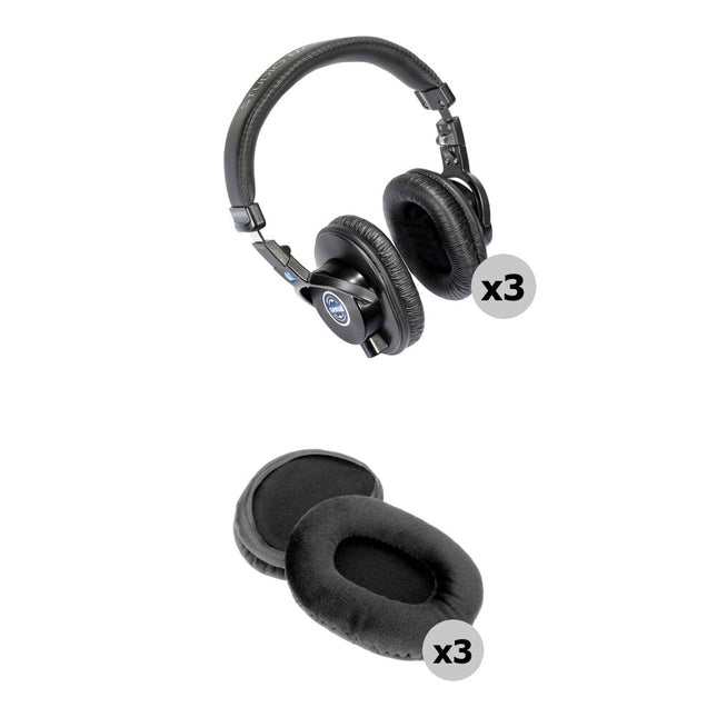 Senal SMH-1000-MK2 Auriculares Profesionales de Campo y Estudio 3-Unidades con Almohadillas de Terciopelo Deluxe