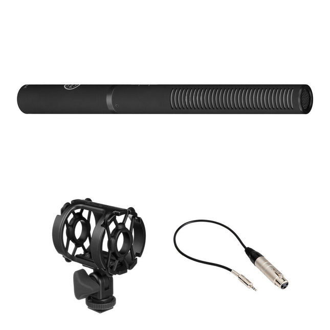 Senal MC24-EL Micrófono Shotgun Kit con Shockmount Cable XLR a 3.5mm