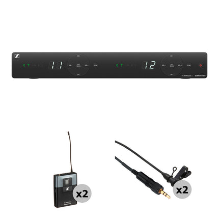 Sennheiser XSW 1 DUAL Sistema Inalámbrico Omni Lavalier 2 Micrófonos 10 Horas Batería