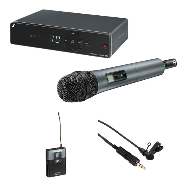 Sennheiser XSW1 Sistema de Micrófono Inalámbrico Combo 10 Horas de Uso 548-572 MHz
