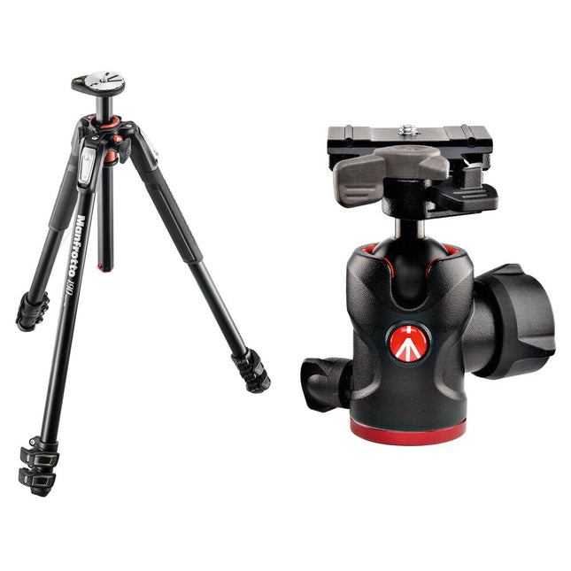 Manfrotto MT190XPRO3 Trípode de Aluminio Altura Máx 66.4" y Rápido Montaje
