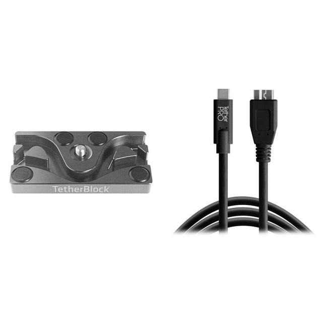 Tether Tools TetherPro Cable USB 15 pies con Placa de Montaje TetherBLOCK