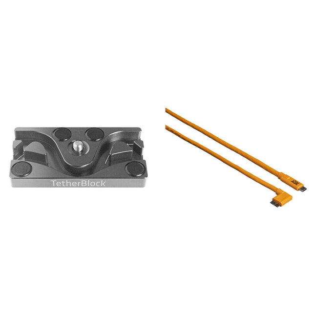 Tether Tools TetherPro Cable USB Tipo C a Micro USB 3.0 4.6m con Placa de Montaje
