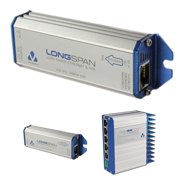 Veracity LONGSPAN Extensor de Rango Ethernet y Switch PoE 4+1 Puertos 3500 ft