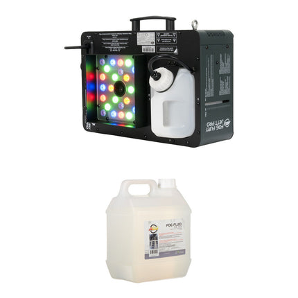 American DJ Fog Fury Jett Pro Máquina de Humo LED RGBA+UV 40000 ft³/min Kit con Líquido 4L