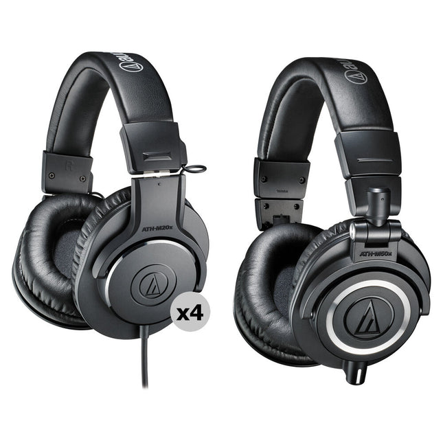 Audio-Technica ATH-M50x Kit de Auriculares Monitor con 4 ATH-M20x