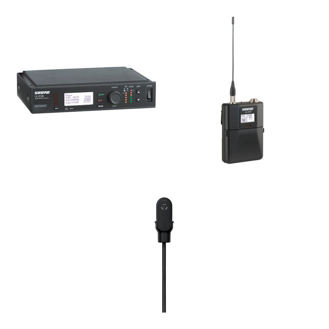 Shure ULXD Kit Inalámbrico Lavalier UHF MX150 H50 534-598 MHz con Receptor ULXD4