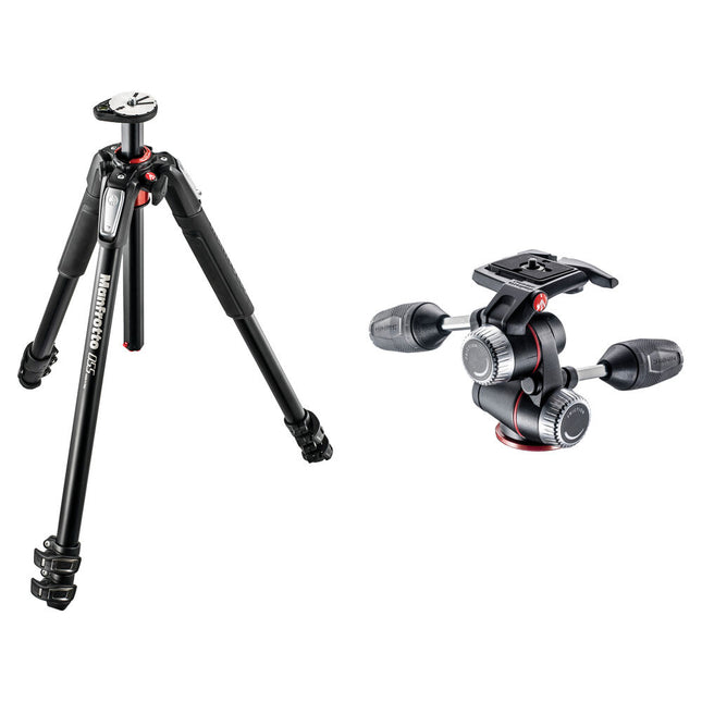 Manfrotto MT055XPRO3 Trípode de Aluminio 72 Pulgadas Carga 8 Kg con Cabezal MHXPRO-3W
