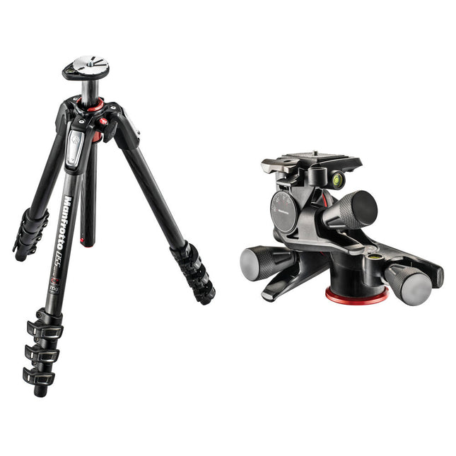 Manfrotto MT055CXPRO4 Trípode Fibra de Carbono Altura 72 Pulgadas Kit Cabezal Pan Tilt