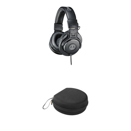 Audio-Technica ATH-M30x Auriculares Monitor Circumaurales con Estuche UHC-725 y Adaptador 1/4"