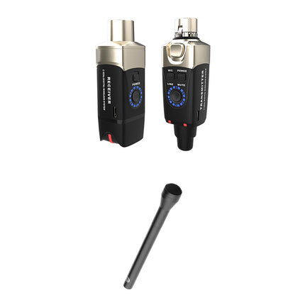 Xvive Audio Wireless XLR Kit de Micrófono Omnidireccional Alcance 90 ft