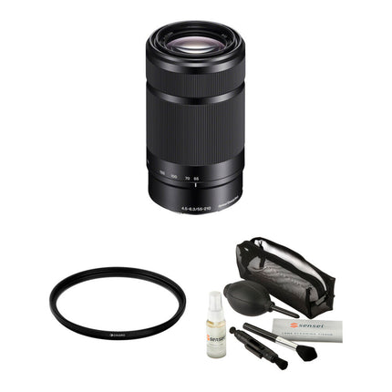 Sony E 55-210mm f4.5-6.3 OSS Objetivo con Filtro UV 49mm Kit Negra
