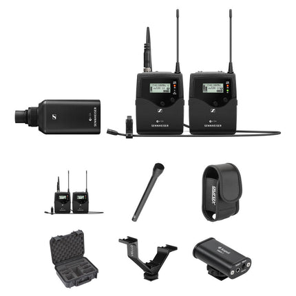 Sennheiser EW 500 G4 Sistema Micrófono Inalámbrico Doble con Receptores Montaje Cámara 470-558 MHz