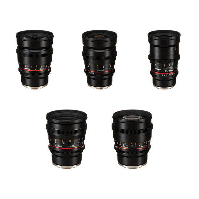 Rokinon Cine DS Kit de lentes para montura Sony E con rango 16-85mm y apertura T1.5