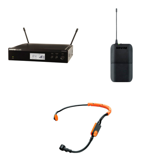 Shure BLX14R/SM31 Micrófono Inalámbrico Cardioide para Fitness 12 Canales 300 Pies
