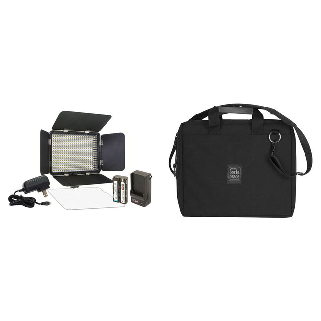 Vidpro LED-330X Kit Luz LED con Temperatura Variable 3200-5600K 70° Beam Angulo y Funda Suave