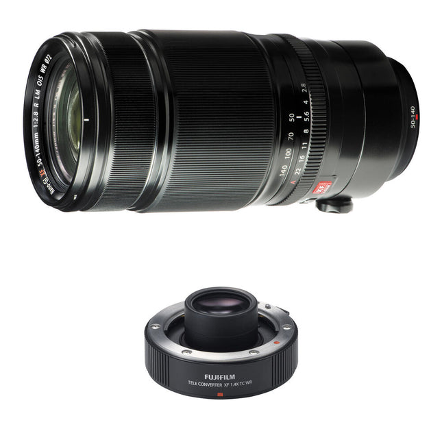 FUJIFILM XF 50-140mm f/2.8 R LM OIS WR Lente 76-213mm Teleconvertidor 1.4x