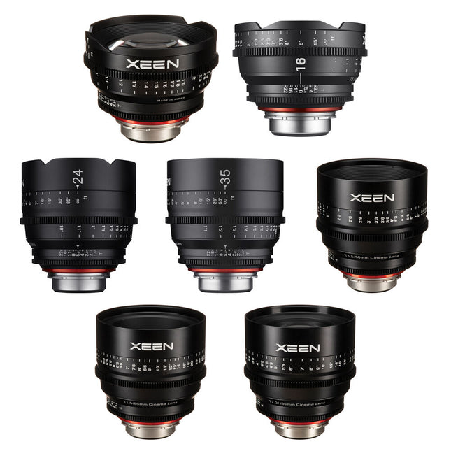 Rokinon Xeen Lens Pack Kit Cinematográfico PL Mount Full Frame 114mm Diámetro Front