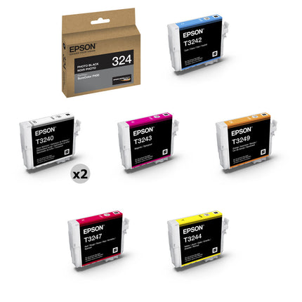 Epson T324 Cartucho de Tinta UltraChrome HG2 Kit Para Impresora P400 6 Colores