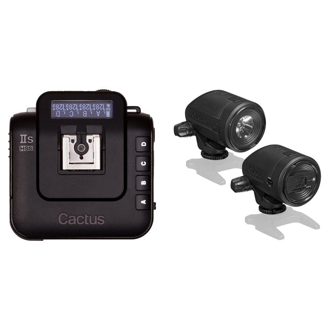 Cactus Wireless FlashTransceiver V6 IIs y LV5 Kit de disparo láser para Sony alcance 100 m HSS