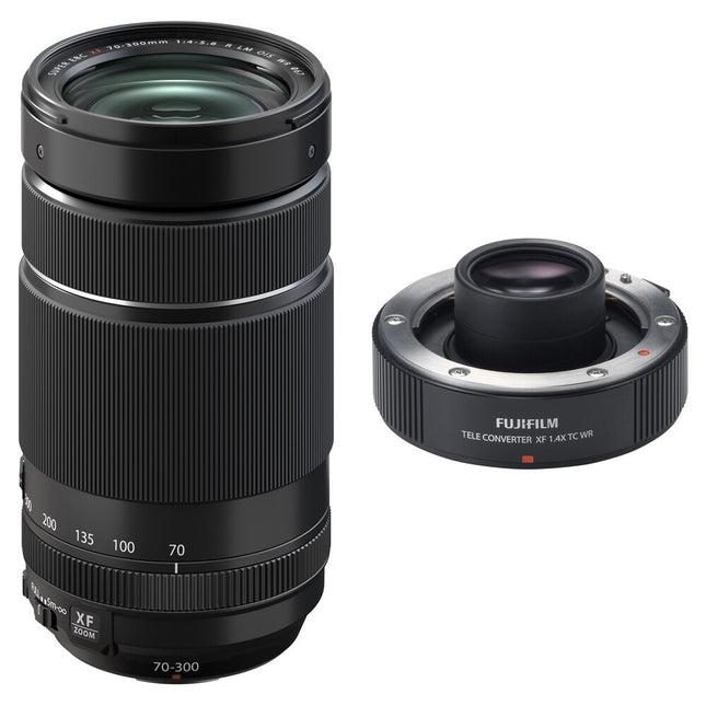 FUJIFILM 70-300mm f4-5.6 R LM OIS WR Teleobjetivo con Teleconvertidor 1.4x