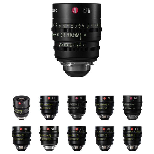 Leitz Cine Summicron-C T2.0 Set de 11 lentes PL-mount Super35 T22 95mm