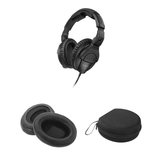 Sennheiser HD 280 Pro Auriculares Circumaurales Cerrados con Almohadillas de Cuero y Estuche