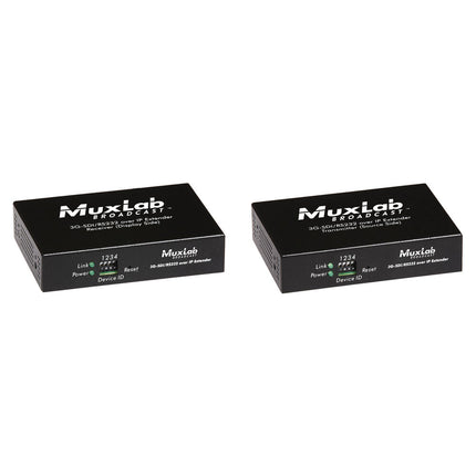 MuxLab 3G-SDI Extensor IP Kit con PoE 1080p60 hasta 120 m cable Cat5/6
