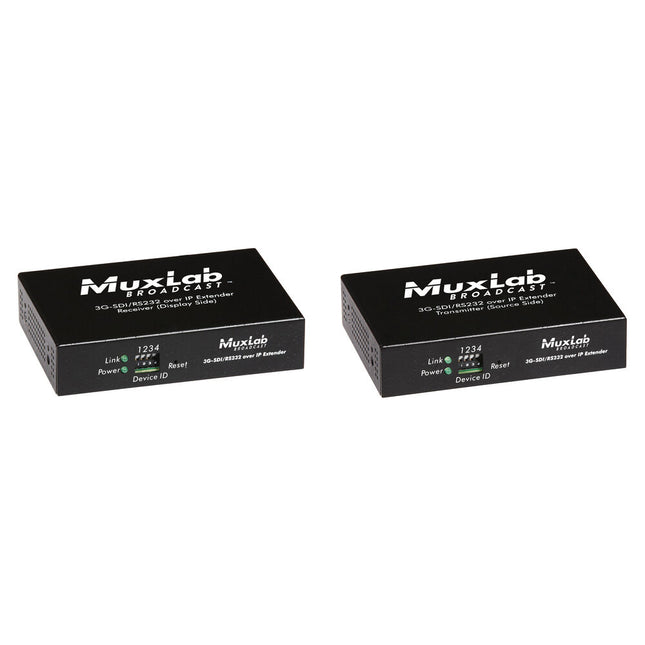 MuxLab 3G-SDI Extensor IP Kit con PoE 1080p60 hasta 120 m cable Cat5/6