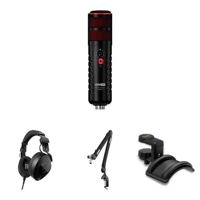 RODE X XDM-100 Kit Podcast Micrófono USB-C Auriculares PSA1+ y Soporte